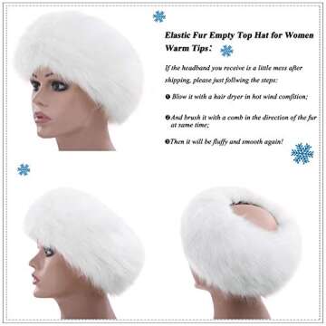 Stylish SUNFURA Faux Fur Earwarmer Winter Headband