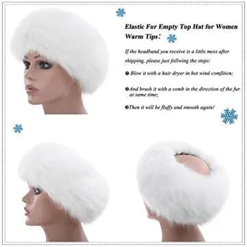 Stylish SUNFURA Faux Fur Earwarmer Winter Headband