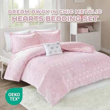Mi Zone Rosalie Comforter Set - Soft, Stylish, Hypoallergenic Twin XL Bedding for Girls