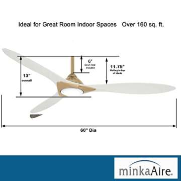 MINKA-AIRE CeilingF868 Contemporary Ceiling Fan