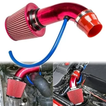 3" Car Cold Air Intake Filter Induction Pipe Power Flow Hose System Kit Aluminum