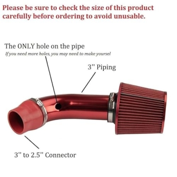 3" Car Cold Air Intake Filter Induction Kit for Performance