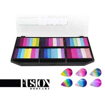 FUSION BODY ART Pro Quality Professional Face Painting Petal Palette - Leanne's Happy Pixie | Hypoal...