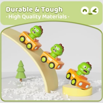 ALASOU Dinosaur Car Baby Toys for 1 2 Year Old Boy|First Birthday Gifts for Toddler Toys Age 1-2|1 2 Year Old Boy Birthday Gift for Infant Toddlers