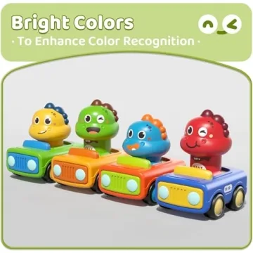 ALASOU Dinosaur Car Baby Toys for 1 2 Year Old Boy|First Birthday Gifts for Toddler Toys Age 1-2|1 2 Year Old Boy Birthday Gift for Infant Toddlers