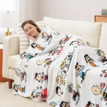 Berkshire VelvetLoft Peanuts Snoopy Plush Throw Blanket
