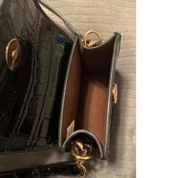 Cute Purse Mini Crossbody Bags for Women Top Handle Clutch Handbag (Black)