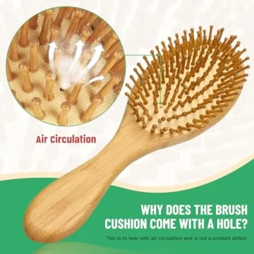 Neverland Beauty Bamboo Brush for Healthy Hair Growth