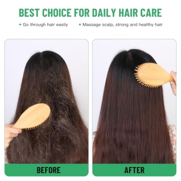 Neverland Beauty Bamboo Brush for Healthy Hair Growth