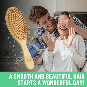 Neverland Beauty Bamboo Brush for Healthy Hair Growth