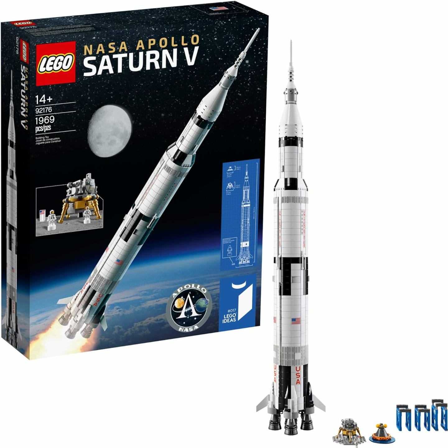 LEGO NASA Apollo Saturn V Rocket Building Kit