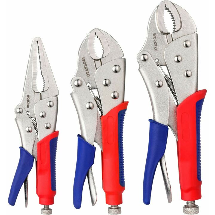 WORKPRO Locking Pliers Set: Precision Tools for Pros