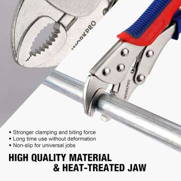 WORKPRO Locking Pliers Set: Precision Tools for Pros