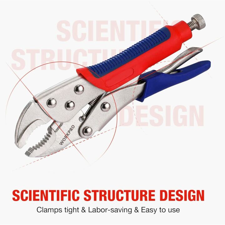 WORKPRO Locking Pliers Set: Precision Tools for Pros