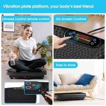 SoftGym Vibration Plate Machine for Home Fitness and Weight Loss