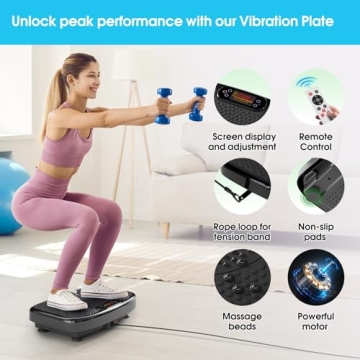 SoftGym Vibration Plate Machine for Home Fitness and Weight Loss