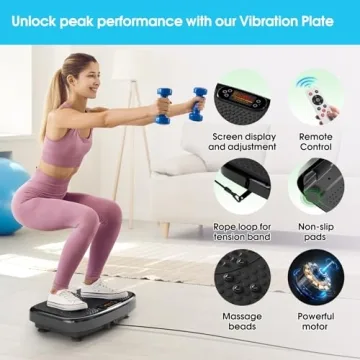 SoftGym Vibration Plate Machine for Home Fitness and Weight Loss