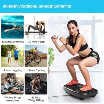 SoftGym Vibration Plate Machine for Home Fitness and Weight Loss