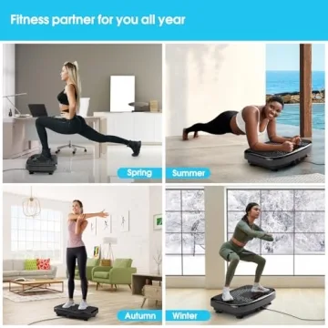 SoftGym Vibration Plate Machine for Home Fitness and Weight Loss
