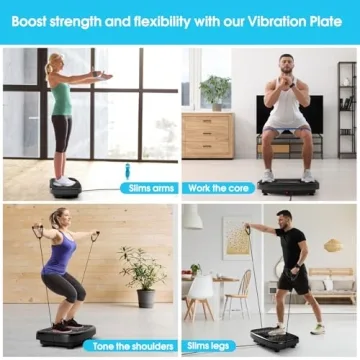 SoftGym Vibration Plate Machine for Home Fitness and Weight Loss