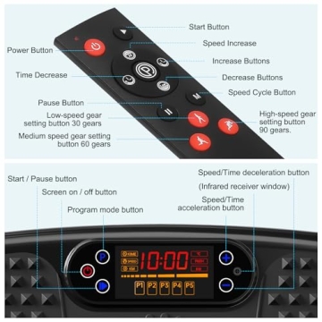 SoftGym Vibration Plate Machine for Home Fitness and Weight Loss