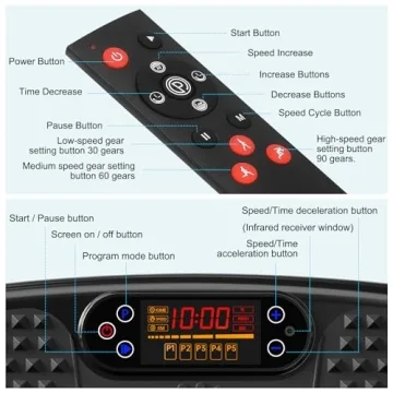 SoftGym Vibration Plate Machine for Home Fitness and Weight Loss