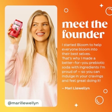 Bloom Pop Prebiotic Soda 12 Pack Classic Orange Flavor