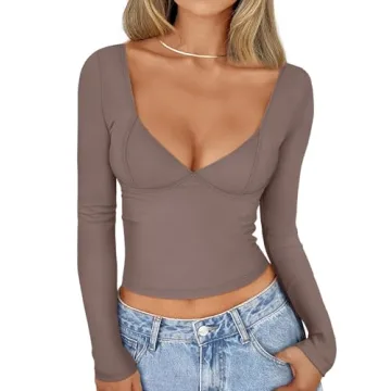 Trendy Queen Womens Tops | Stylish V Neck Long Sleeve Fashion Shirt for All Occasions