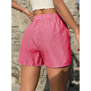 SOLY HUX Y2K Striped Boxer Shorts Women’s High Waist