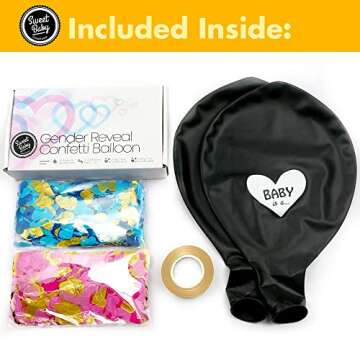 Sweet Baby Co. Jumbo Gender Reveal Balloon Kit