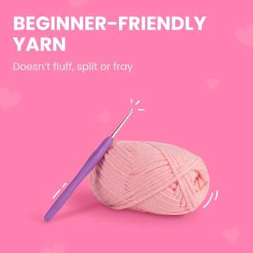 Cookie Box Crochet Kit for Beginners - Learn to Craft Amigurumi Stuffed Animals - Knitting Gift for Kids (13+) and Adults - Beginner-Friendly Yarn - Stitch-by-Stitch Video Tutorial - Bunny Lola