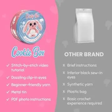 Cookie Box Crochet Kit for Beginners - Craft Amigurumi