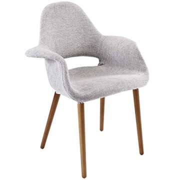 Modway Aegis Mid-Century Modern Dining Chair in Gray