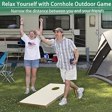 ApudArmis Cornhole Boards Set - Fun for Outdoor Gatherings