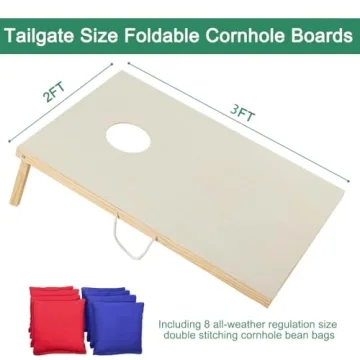 ApudArmis Cornhole Boards Set - Fun for Outdoor Gatherings