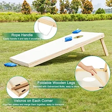 ApudArmis Cornhole Boards Set - Fun for Outdoor Gatherings