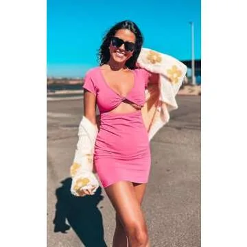 Stylish ECOWISH Women's Floral Open Front Cardigan