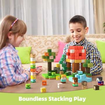 GobiDex Magnetic Blocks Kid Building Toys for 3+ Years Old Boys Girls, 2024 Upgraded Build MagWonder World with STEM Magnets Cubes, Game-Based Sensory Gifts for Toddler