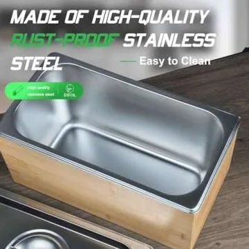 EXFOIL Compost Bin Kitchen with lid, As Indoor Compost Bin with Stainless Steel Insert, Countertop Compost Bin- 1.6 Gal Smell Proof,Indoor Large Compost Bin Kitchen…