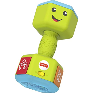 Fisher-Price Laugh & Learn Dumbbell Rattle for Toddlers