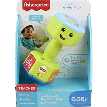 Fisher-Price Laugh & Learn Dumbbell Rattle for Toddlers