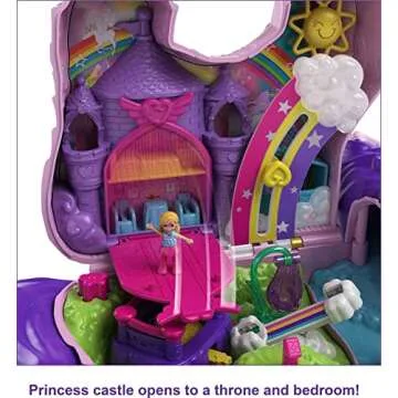 Polly Pocket Unicorn Party Playset with 25 Surprises and Dolls