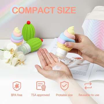 Travel Size Leakproof Silicone Squeeze Condiment Bottles