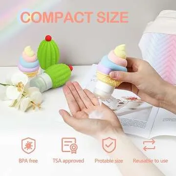 Travel Size Leakproof Silicone Squeeze Condiment Bottles