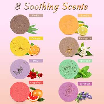 Vanten Shower Steamers - 8PCS Aromatherapy Shower Bombs with Essential Oils for Stress Relief and Re...