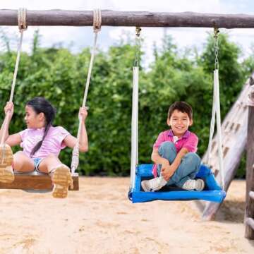 JYGOPLA 10FT Climbing Dome, Geometric Dome Climber Playground Supporting 800LBS with Rust & UV Resistant, Geo Jungle Gym for Kids 3 to 8 Backyard, Much Easier Assembly, Gift for Kids, Blue+Green