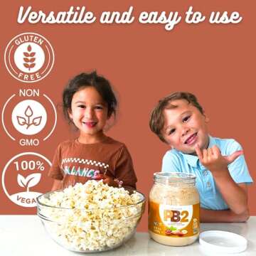 PB2 Crunchy Powdered Peanut Butter - Peanut Butter Powder with Small Crunchy Peanut Pieces