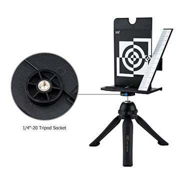 JJC Professional Camera Lens Auto Focus Calibration Tool Chart,Help Fine Tune Focus of Lens via Select DSLR Camera Has AF Fine Tune AF Micro Adjustment Function to Achieve the Greatest Image Sharpness