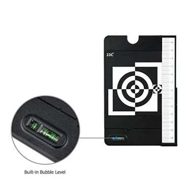 JJC Professional Camera Lens Auto Focus Calibration Tool Chart,Help Fine Tune Focus of Lens via Select DSLR Camera Has AF Fine Tune AF Micro Adjustment Function to Achieve the Greatest Image Sharpness