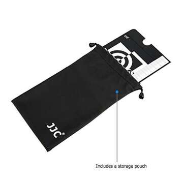 JJC Professional Camera Lens Auto Focus Calibration Tool Chart,Help Fine Tune Focus of Lens via Select DSLR Camera Has AF Fine Tune AF Micro Adjustment Function to Achieve the Greatest Image Sharpness